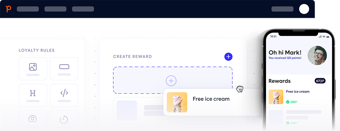 Kundenbindung - Screenshot Customer Dashboard